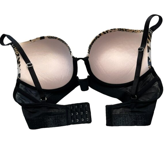 Victorias Secret Very Sexy Push Up Bra 36C Underwired Animal Print - Picture 4 of 7